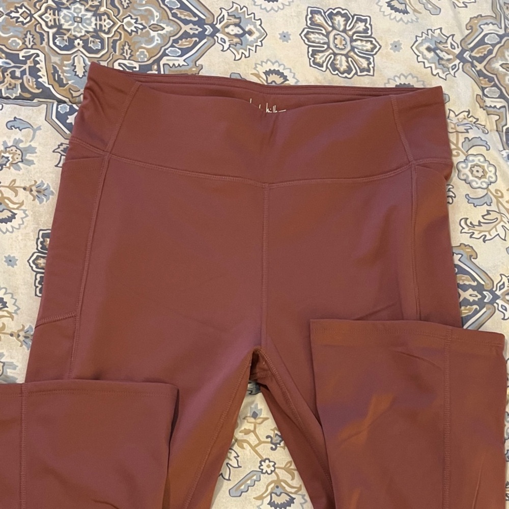 Nicole Miller Brown/Coral yoga pants